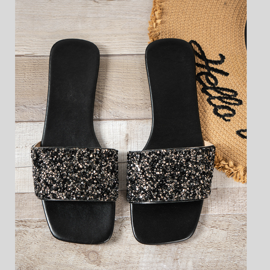 Women's Crystal Embellished Open Toe Sandals