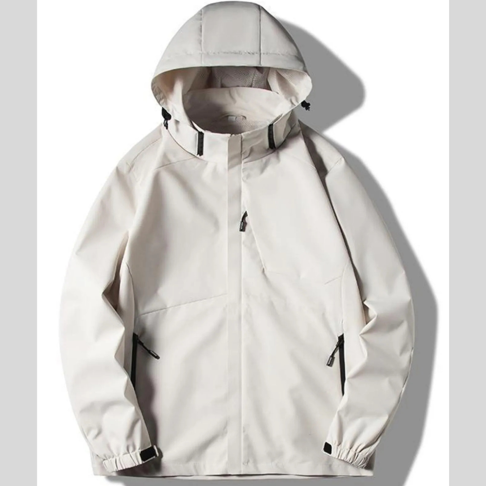 Men's Plus Size Long Sleeve Hooded Jacket
