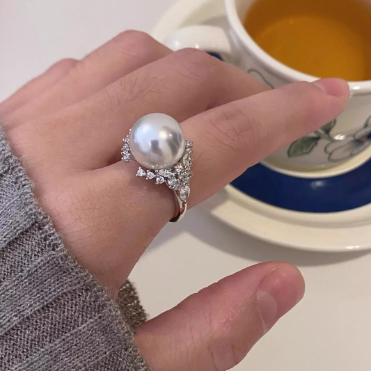 925 Sterling Silver Pearl Ring
