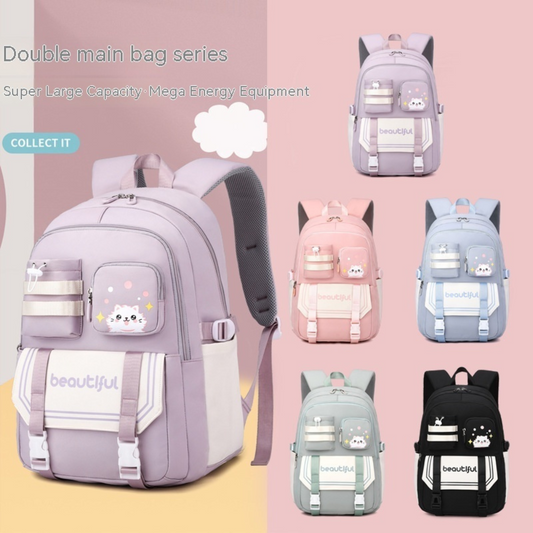 Large Capacity Schoolbag For Primary School Girls Cute