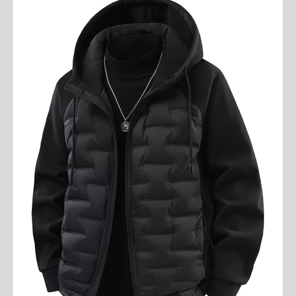 Men's Plus Size Hooded Padded Jacket