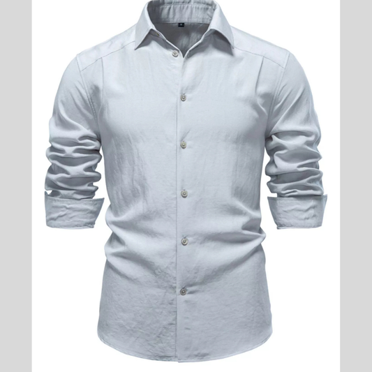Men's Casual Button Up Long Sleeve Shirt