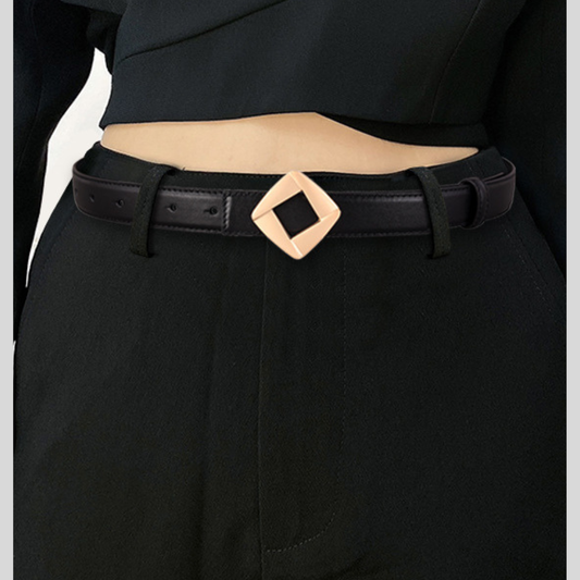 Geometric Buckle Belt