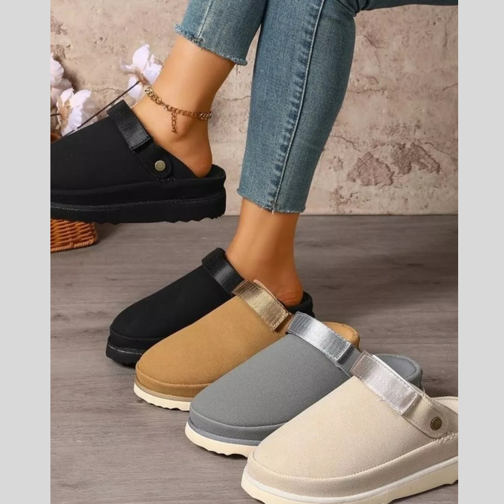Fashionable Round Toe Slip-On Shoes