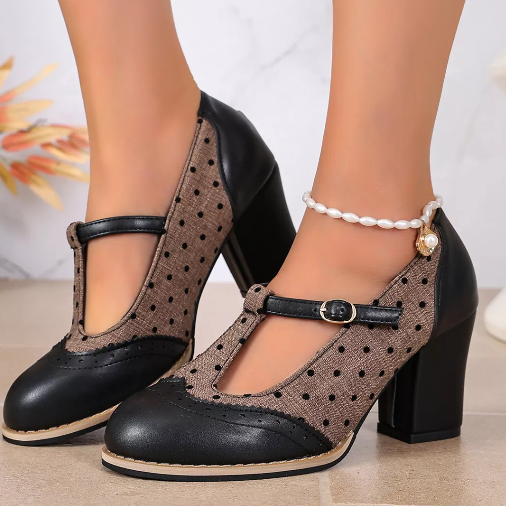 Women's Classic Block Heel Pumps