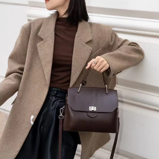 Genuine Leather High-grade Sentong Handheld Versatile Light Luxury Messenger Bag