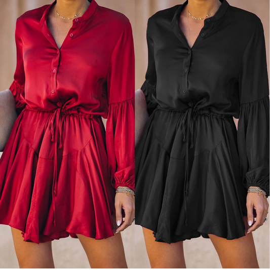 Summer Ladies Shirt Dress Women Dresses Lady Wrap Wear