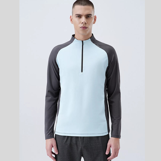 Men's Plus Size Long Sleeve Quick-Dry Active T-Shirt