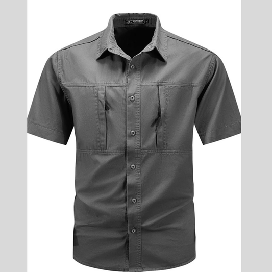 Men's Plus Size Casual Short Sleeve Shirt