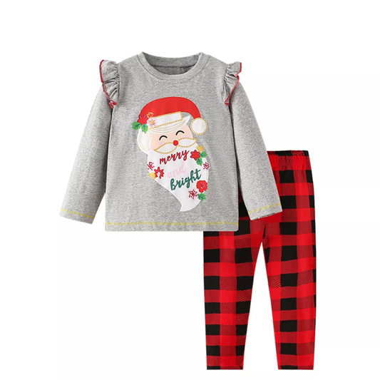 Children's Christmas Santa Long Sleeve Pajama Set