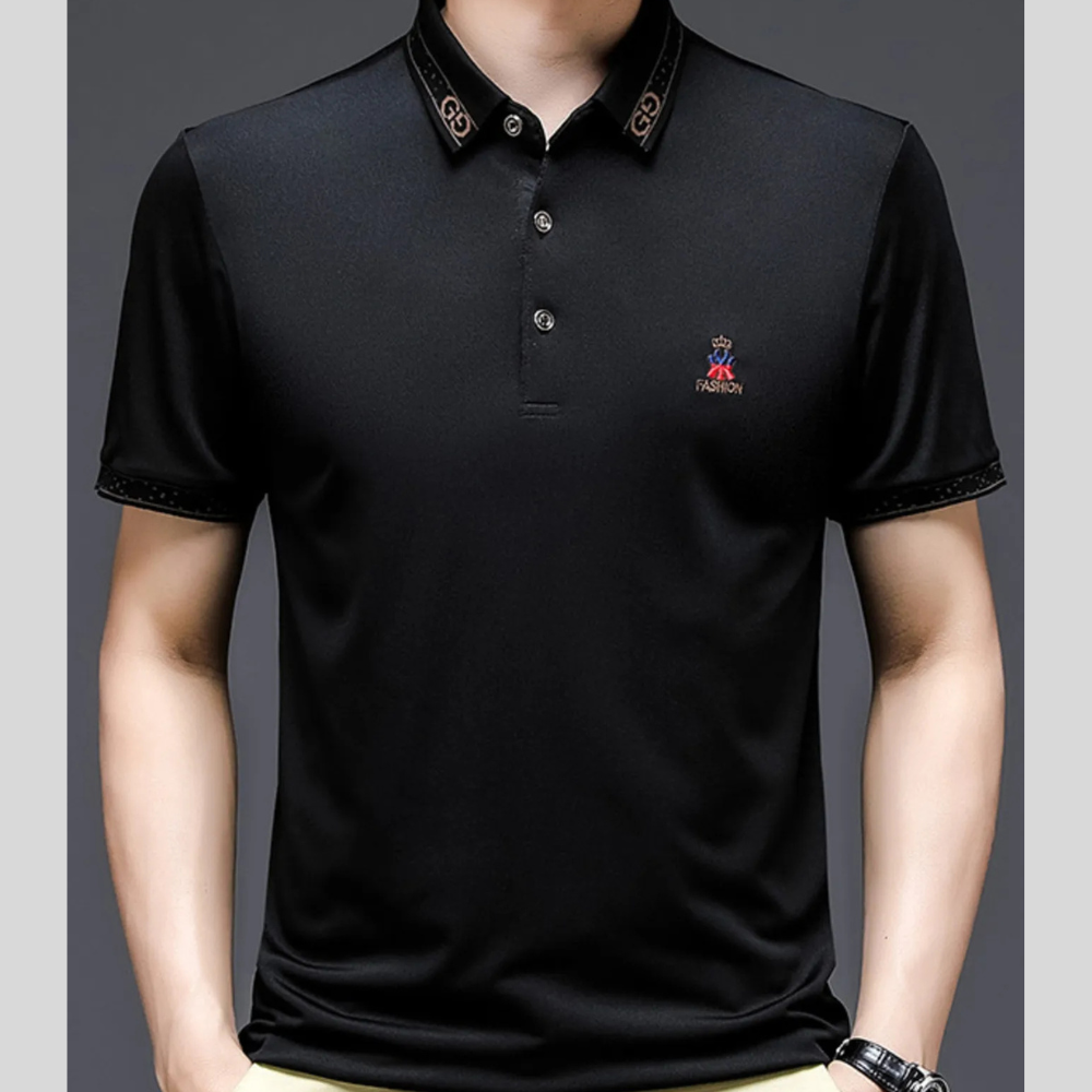 Men's Big & Tall Breathable Short Sleeve Polo Shirt