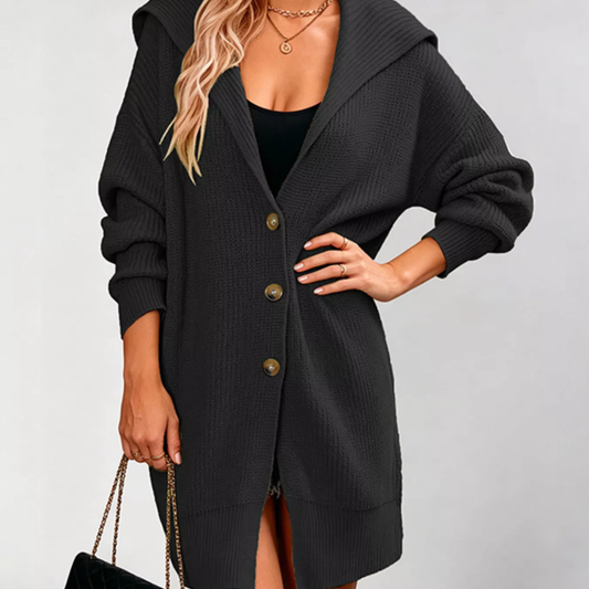 Button Up Longline Cardigan