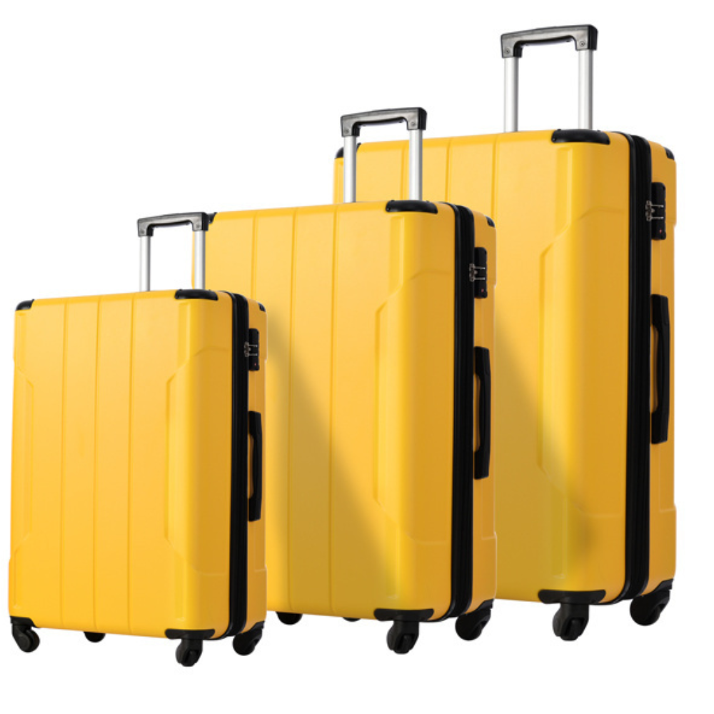 3-Piece Travel Luggage Set with Spinner Wheels- FREE USA SHIPPING