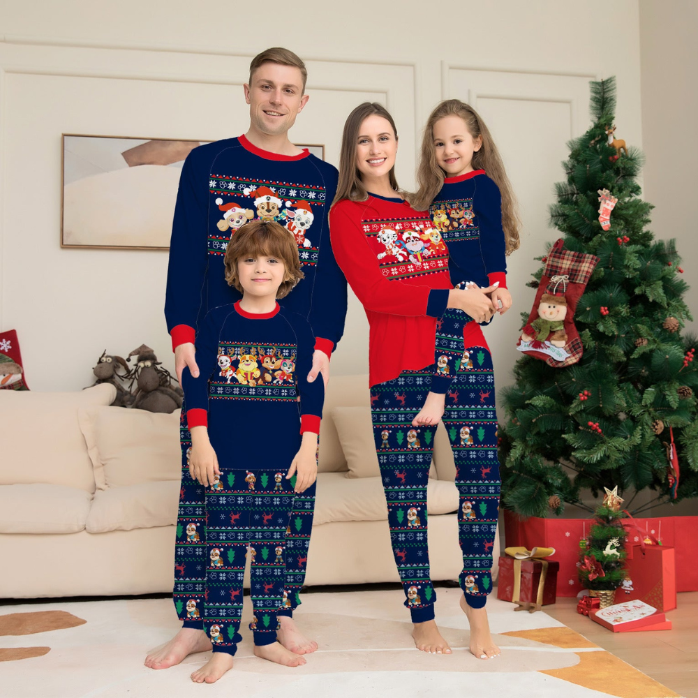 Matching Family Christmas Deer Pajamas Xmas Pjs Women Men Plaid Clothes Holiday Sleepwear