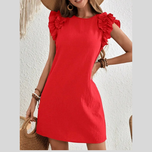 Women's Summer Casual V-neck Lace Dress