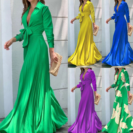 Polo Collar Top Loose Wide Leg Jumpsuit For Women