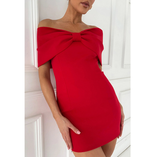 Summer New Sexy Off-neck Casual Dress