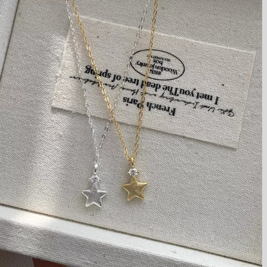 925 Sterling Silver Star Pendant Necklace