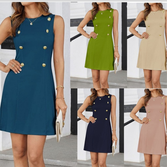 Women's Cocktail Mini Sleeveless Casual Dress