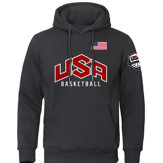 Athlete Print Sports Hoodie Men