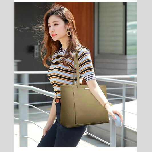 Tote Bag Women's Large Capacity Leather Shoulder Bag