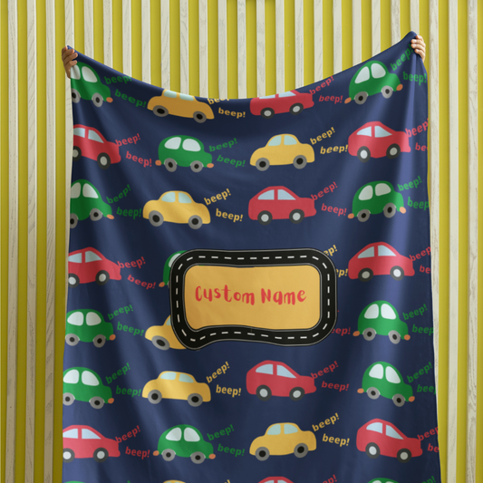 Microfiber Blanket-Personalized  With Kids Car Blanket