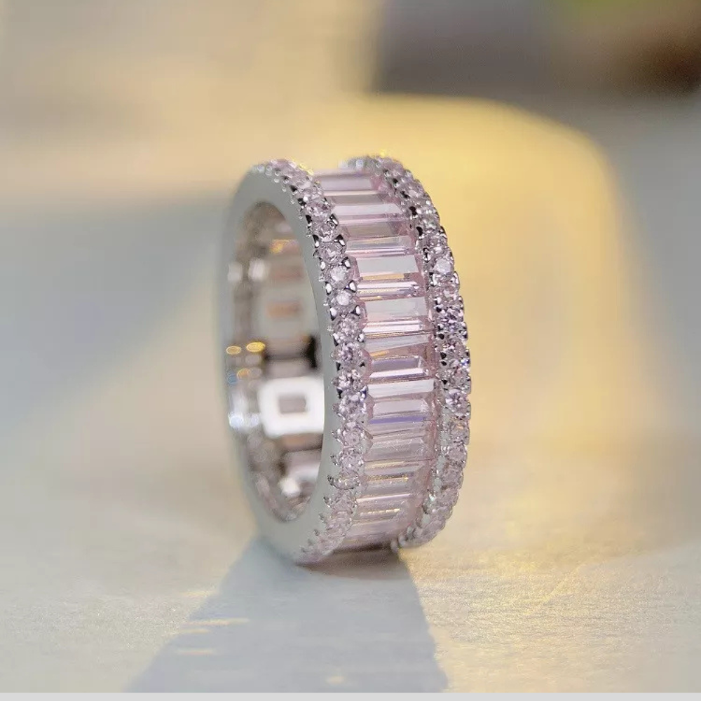 925 Sterling Silver Zircon Ring