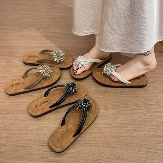 Casual Toe Ring Flat Sandals for Women