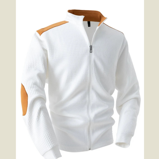 Men's Full Size Zip Up Long Sleeve Top Plus Size