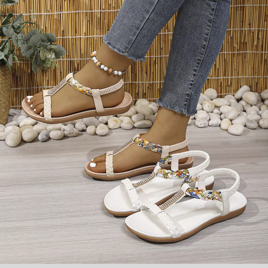 Chic Open Toe Flat Sandals for Women
