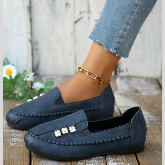Fashionable Round Toe Slip-On Shoes