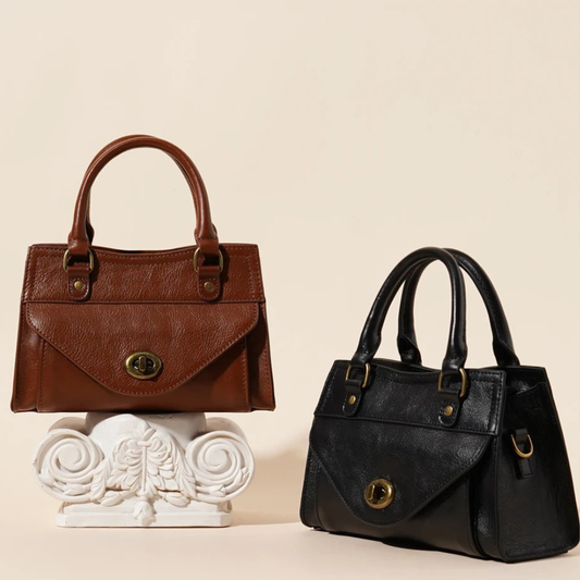 First Layer Leather One-shoulder Women's Bag All-match Solid Color Casual Crossbody