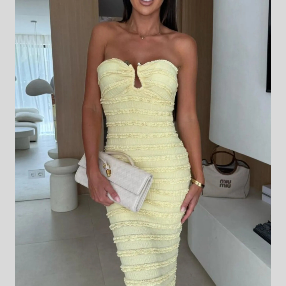 Sweetheart Neck Tube Maxi Dress