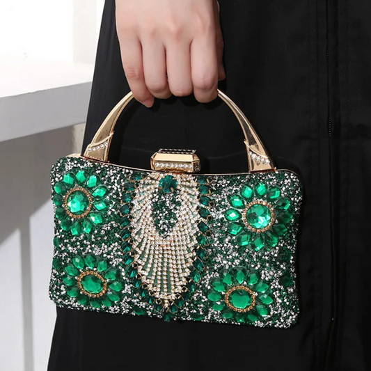 New Metal Handheld Handmade Diamond Inlaid Dinner Bag