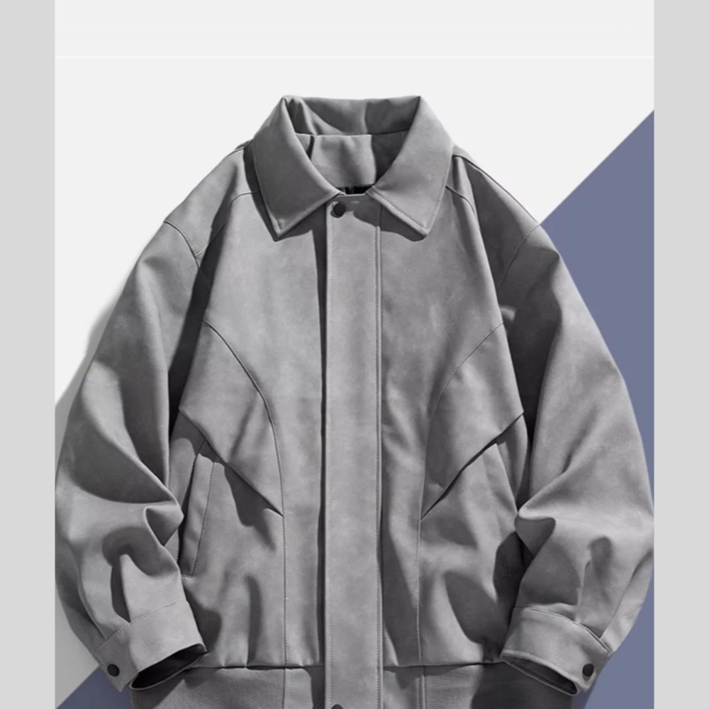 Men's Plus Size Long Sleeve Casual Jacket