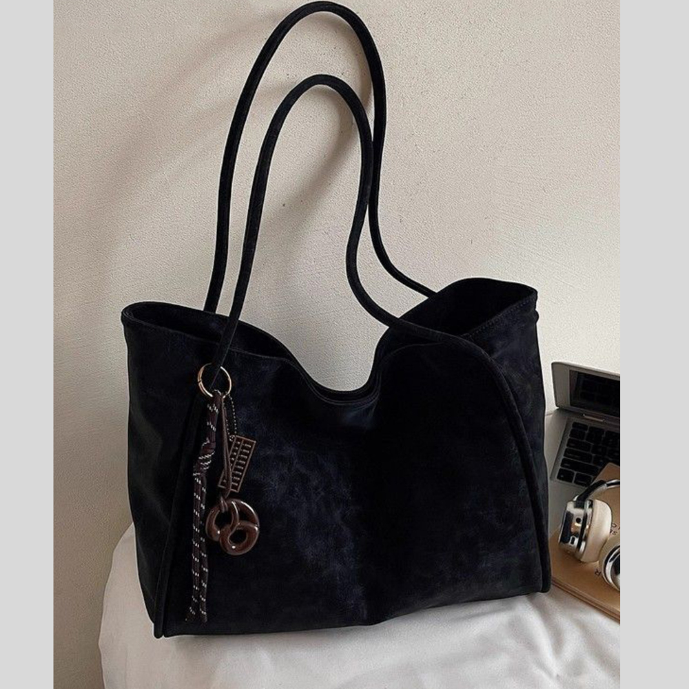 Solid Color Shoulder Bag