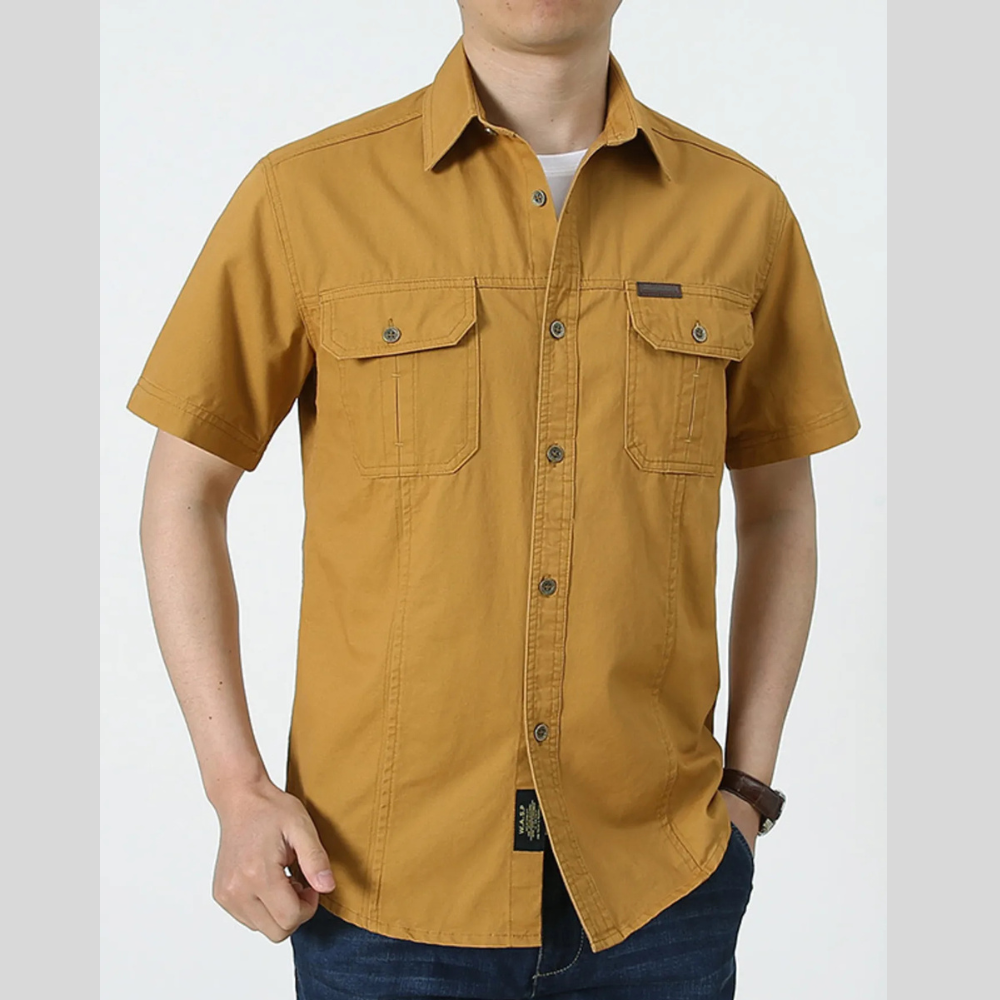 Plus Size Men’s Relaxed Fit Short Sleeve Shirt