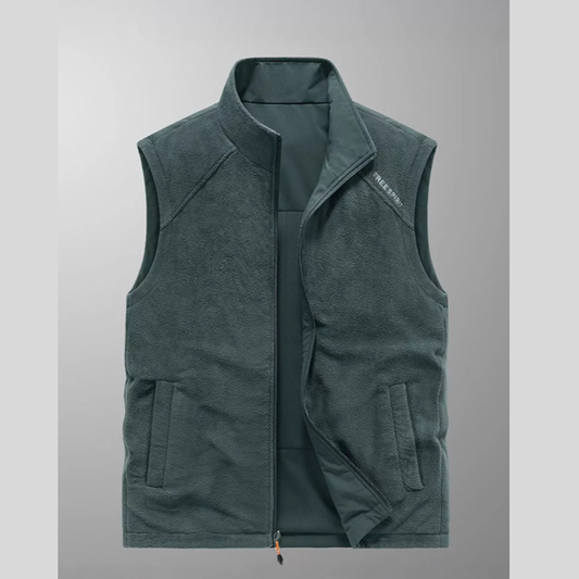 Men's Plus Size Zip Up Fleece Vest