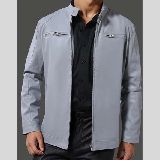 Men's Full Size Zip Up Long Sleeve Jacket Plus Size
