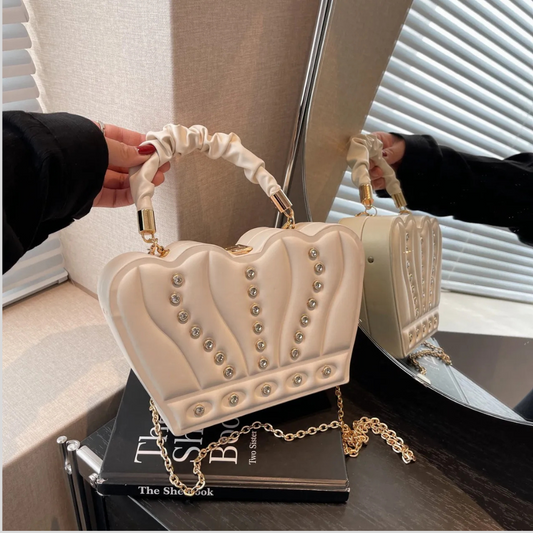 Crown Handbags High-grade Elegant Affordable Luxury Fashion Shoulder Messenger Bag