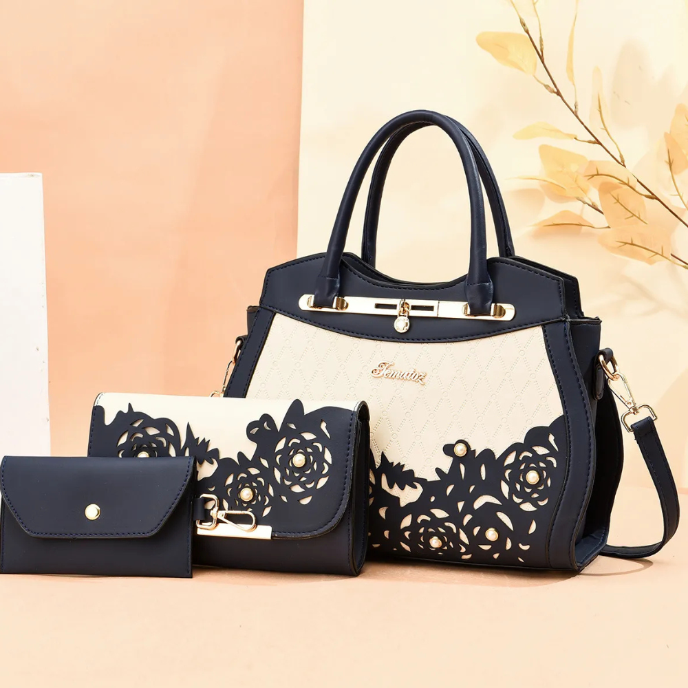 Three-piece Fashion Women's Leather Handbag