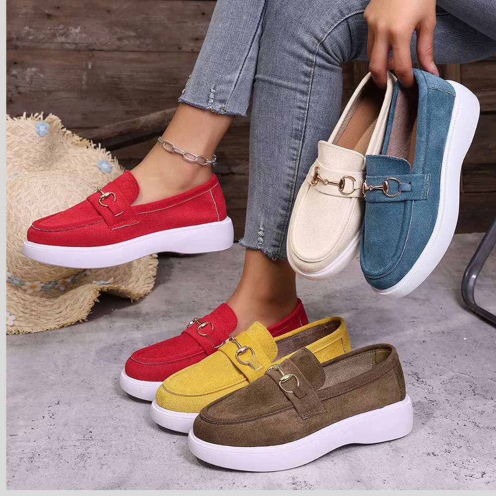 Women's Round Toe Slip-On Casual Shoes