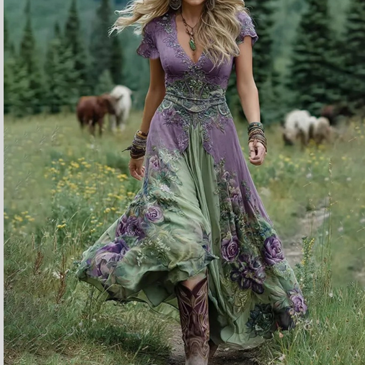 Creative Totem Women's Printed Wear Summer Dress