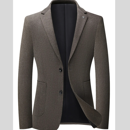 Men's Lapel Collar Long Sleeve Blazer