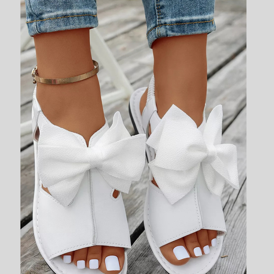 Open Toe Bow Sandals