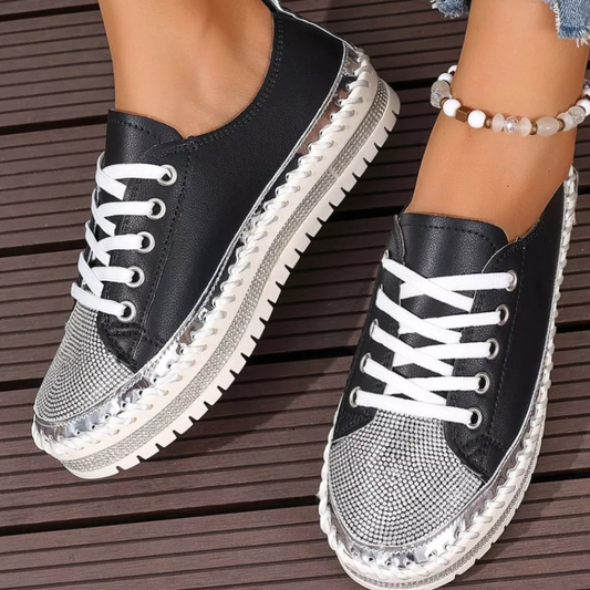Platform Sole Round Toe Sneakers
