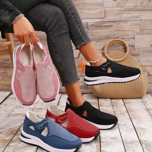 Breathable Cutout Slip-Ons