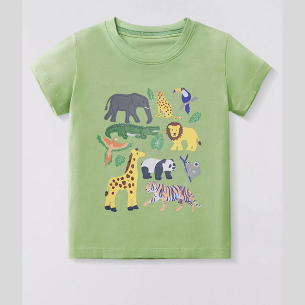 Children's Animal Crew Neck T-Shirt