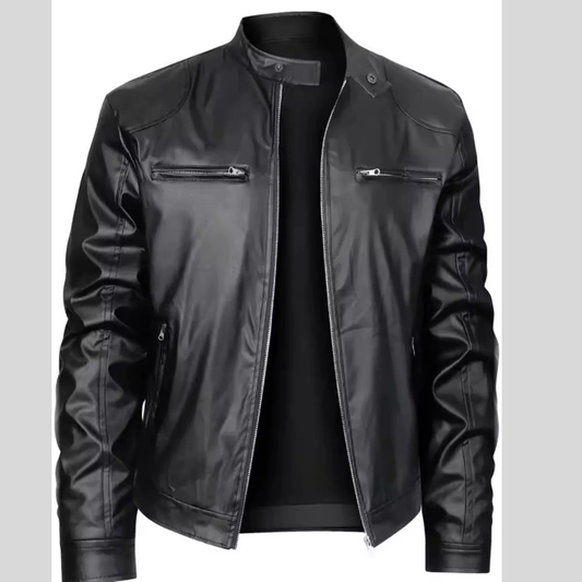 Men's Classic Zip Front Outerwear Jacket