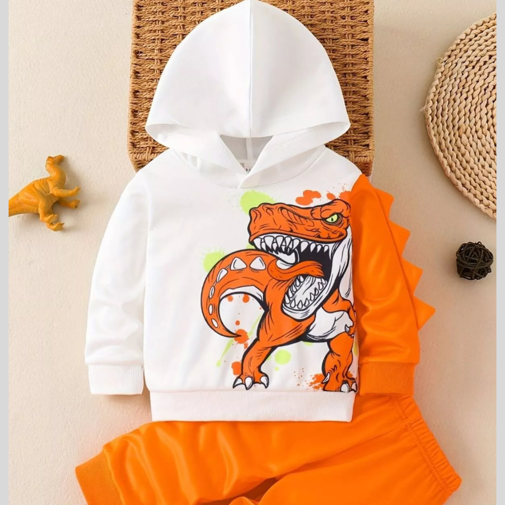 Children's Dinosaur Hoodie & Pants Set
